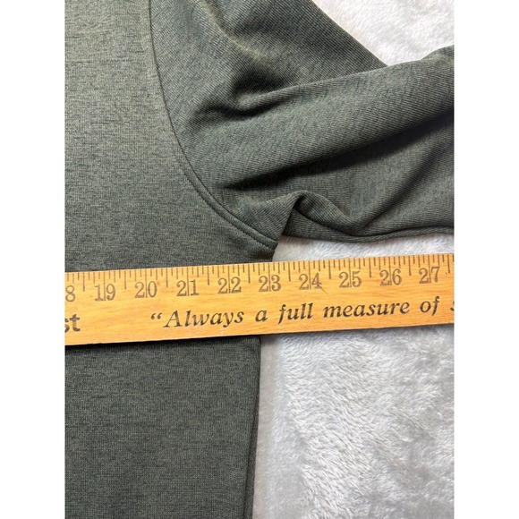 NWT UA Storm Fleece Green Mens L Loose Fit Cold Gear 1/4 Zip Sweater - Picture 5 of 7